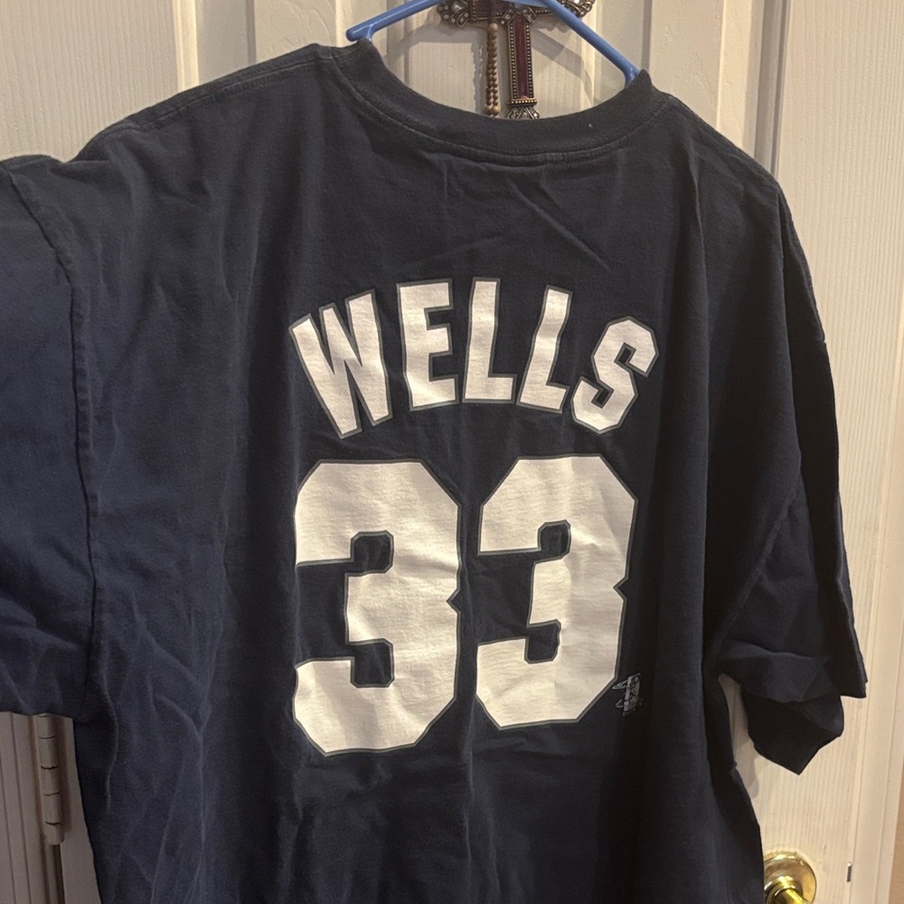 Navy Blue T-Shirt with White Logo
